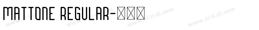 Mattone Regular字体转换